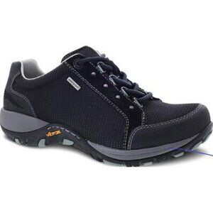 Dansko Brand Peggy Suede Black Comfort Women's Walking Shoes - Size 37